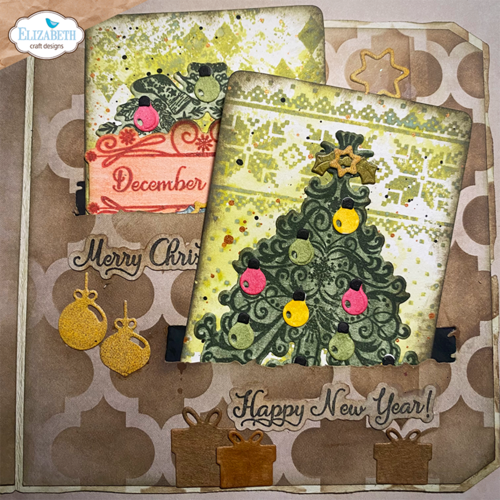 Elizabeth Craft Designs December Romance Stamp & Dies Christmas Phrases (CSD369) Elizabeth Craft Designs December Romance Stamp & Dies Christmas Phrases (CSD369)
