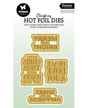 Studio Light Christmas Essentials Hot Foil Dies Sentiments (SL-ES-HFCD05) Studio Light Christmas Essentials Hot Foil Dies Sentiments (SL-ES-HFCD05)