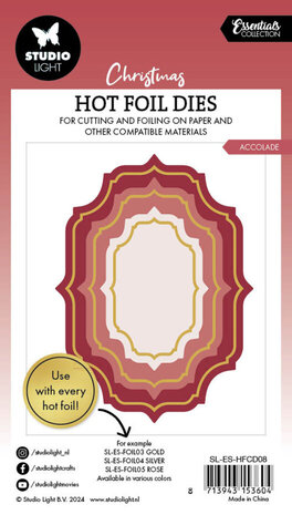 Studio Light Christmas Essentials Hot Foil Dies Accolade (SL-ES-HFCD08) Studio Light Christmas Essentials Hot Foil Dies Accolade (SL-ES-HFCD08)