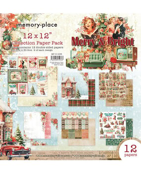 Memory Place Merry & Bright 12x12 Inch Paper Pack (MP-61436) Memory Place Merry & Bright 12x12 Inch Paper Pack (MP-61436)