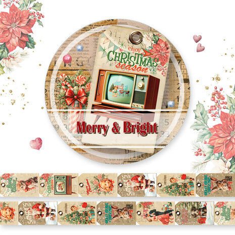 Memory Place Merry & Bright Washi Tape 2 15mm (MP-61448) Memory Place Merry & Bright Washi Tape 2 15mm (MP-61448)