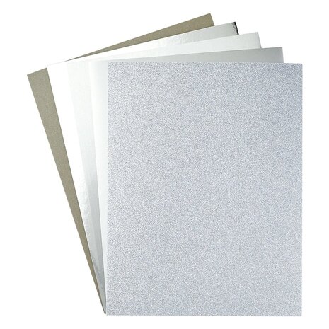 Spellbinders Treasured Cardstock 8.5x11 Inch Silver Assortment (SCSP-002)