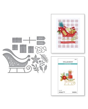 Spellbinders Handmade Holidays Delivering Joy Sleigh Dies (S4-1358) Spellbinders Handmade Holidays Delivering Joy Sleigh Dies (S4-1358)