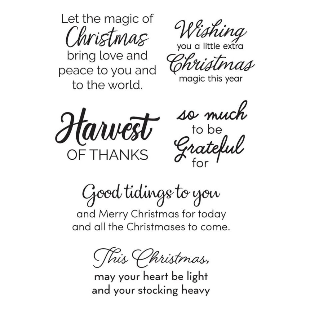 Spellbinders Nichol's Needlework Sentiments Clear Stamp (STP-240) Spellbinders Nichol's Needlework Sentiments Clear Stamp (STP-240)