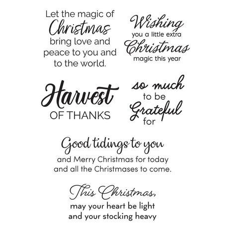 Spellbinders Nichol's Needlework Sentiments Clear Stamp (STP-240) Spellbinders Nichol's Needlework Sentiments Clear Stamp (STP-240)