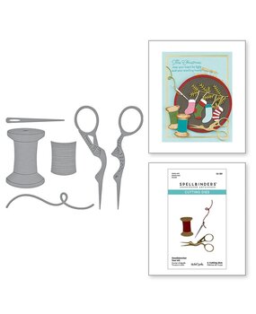 Spellbinders Nicol's Needlework Needleworker Tool Kit Dies (S2-381)