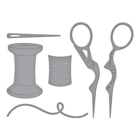 Spellbinders Nicol's Needlework Needleworker Tool Kit Dies (S2-381)