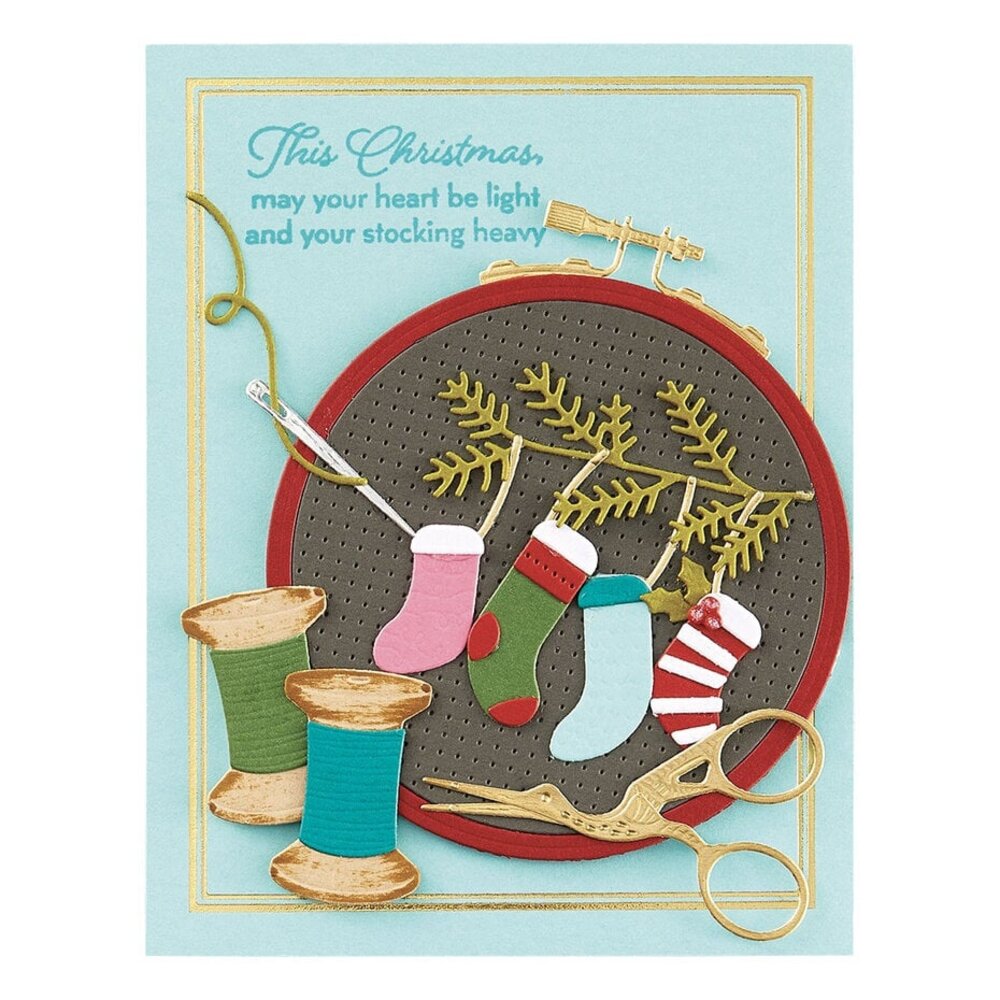 Spellbinders Nicol's Needlework Needleworker Tool Kit Dies (S2-381)