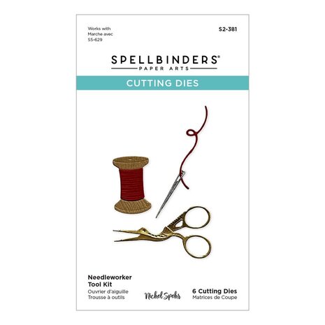 Spellbinders Nicol's Needlework Needleworker Tool Kit Dies (S2-381)