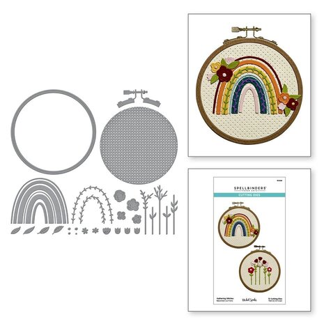 Spellbinders Nicol's Needlework Gathering Stitches Dies (S5-629) Spellbinders Nicol's Needlework Gathering Stitches Dies (S5-629)
