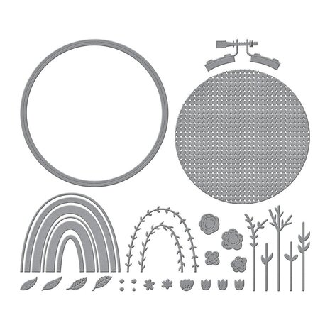 Spellbinders Nicol's Needlework Gathering Stitches Dies (S5-629) Spellbinders Nicol's Needlework Gathering Stitches Dies (S5-629)