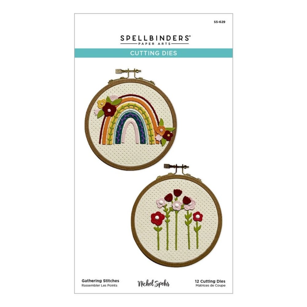 Spellbinders Nicol's Needlework Gathering Stitches Dies (S5-629) Spellbinders Nicol's Needlework Gathering Stitches Dies (S5-629)
