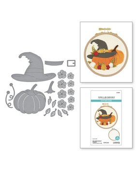 Spellbinders Nicol's Needlework Faux Embroidered Pumpkin Dies (S4-1357)
