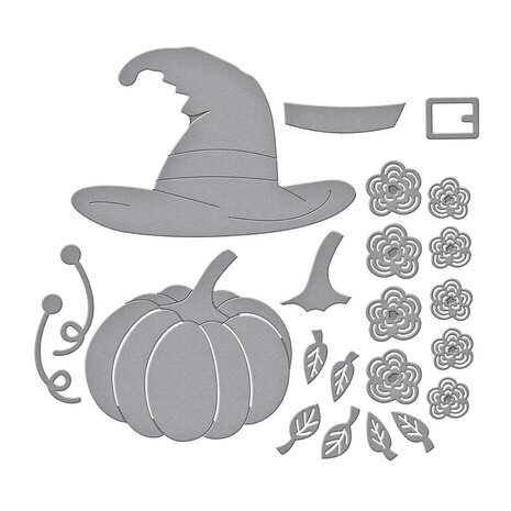 Spellbinders Nicol's Needlework Faux Embroidered Pumpkin Dies (S4-1357)