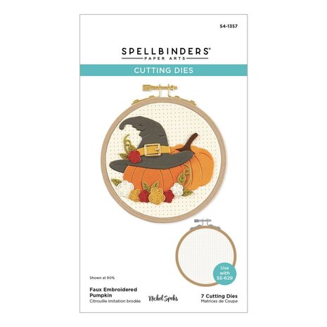 Spellbinders Nicol's Needlework Faux Embroidered Pumpkin Dies (S4-1357)