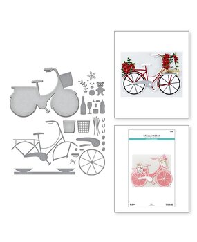 Spellbinders Bibi's Cats and Pugs Big Bicycle Dies (S7-246)
