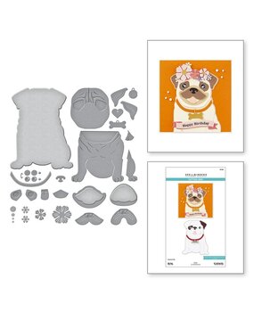 Spellbinders Bibi's Cats and Pugs Big Pug Dies (S7-248)