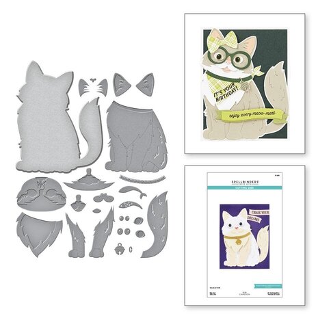 Spellbinders Bibi's Cats and Pugs Big Cat Dies (S7-250) Spellbinders Bibi's Cats and Pugs Big Cat Dies (S7-250)