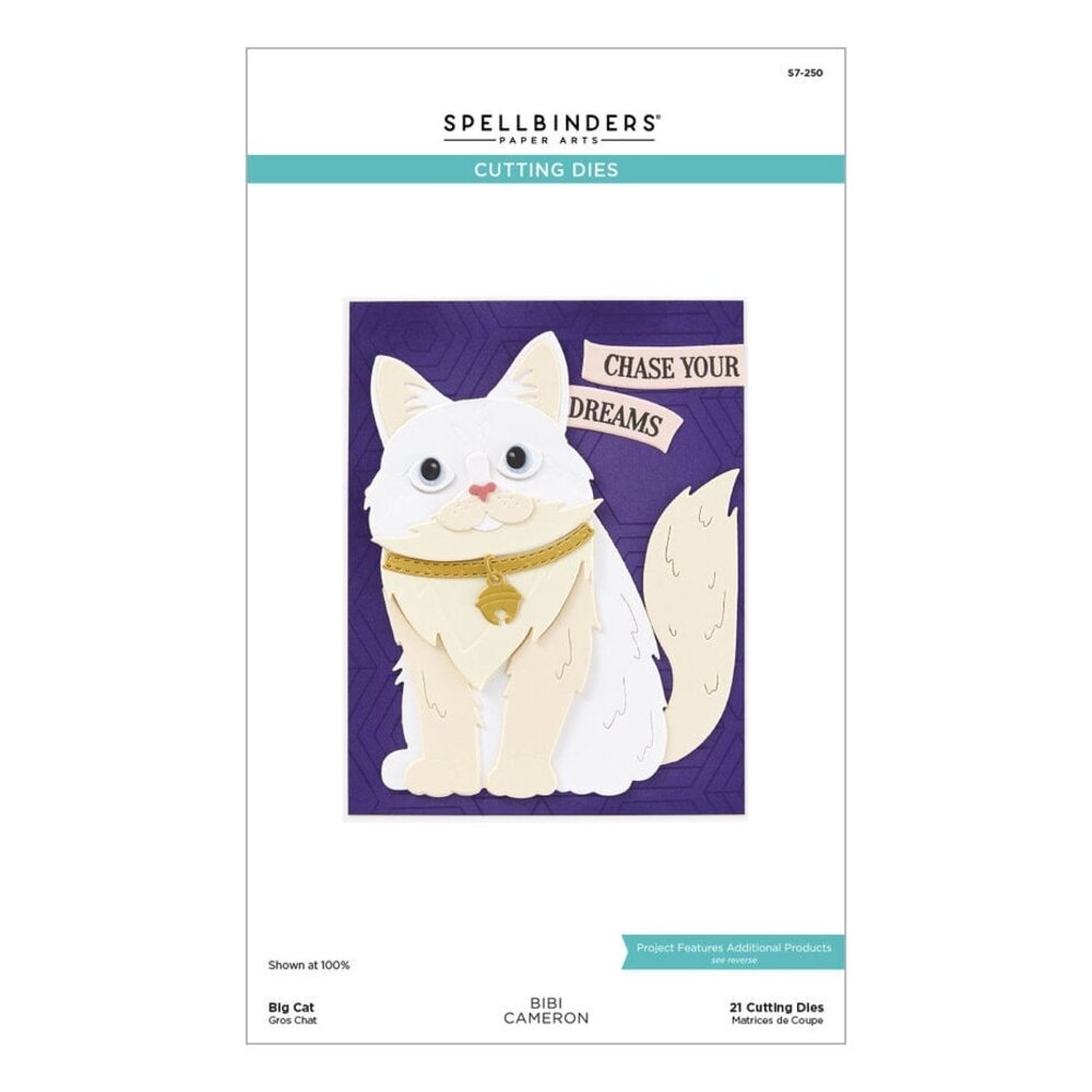 Spellbinders Bibi's Cats and Pugs Big Cat Dies (S7-250) Spellbinders Bibi's Cats and Pugs Big Cat Dies (S7-250)