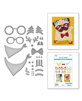 Spellbinders Bibi's Cats and Pugs Cats and Pugs Accessories Dies (S4-1345) Spellbinders Bibi's Cats and Pugs Cats and Pugs Accessories Dies (S4-1345)