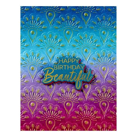 Spellbinders Peacock Paradise Peacock Motif 3D Embossing Folder (E3D-096) Spellbinders Peacock Paradise Peacock Motif 3D Embossing Folder (E3D-096)
