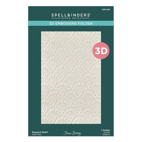 Spellbinders Peacock Paradise Peacock Motif 3D Embossing Folder (E3D-096) Spellbinders Peacock Paradise Peacock Motif 3D Embossing Folder (E3D-096)