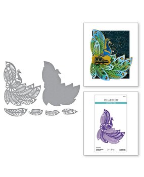 Spellbinders Peacock Paradise Glorious Peacock Dies (S6-237) Spellbinders Peacock Paradise Glorious Peacock Dies (S6-237)