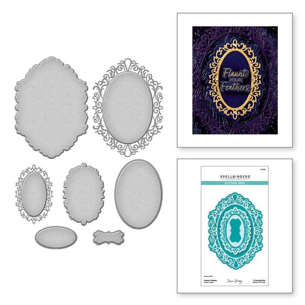 Spellbinders Peacock Paradise Cameo Frames Dies (S7-255)