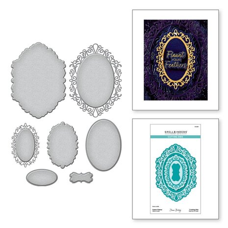 Spellbinders Peacock Paradise Cameo Frames Dies (S7-255)