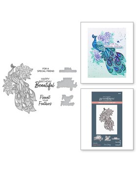 Spellbinders Peacock Paradise Elegant Peacock Press Plate & Die Set (BP-192) Spellbinders Peacock Paradise Elegant Peacock Press Plate & Die Set (BP-192)