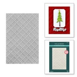Spellbinders Home for the Holidays Argyle Plaid 3D Embossing Folder (E3D-099)