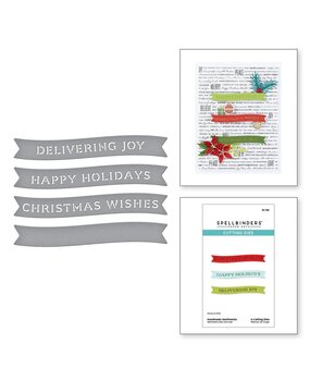 Spellbinders Handmade Holidays Sentiments Dies (S1-156)