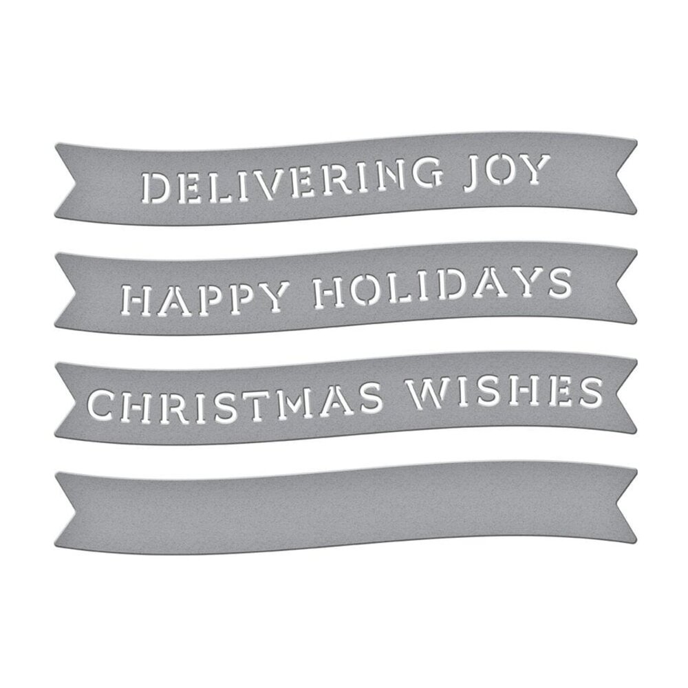 Spellbinders Handmade Holidays Sentiments Dies (S1-156) Spellbinders Handmade Holidays Sentiments Dies (S1-156)