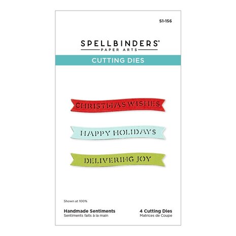 Spellbinders Handmade Holidays Sentiments Dies (S1-156) Spellbinders Handmade Holidays Sentiments Dies (S1-156)