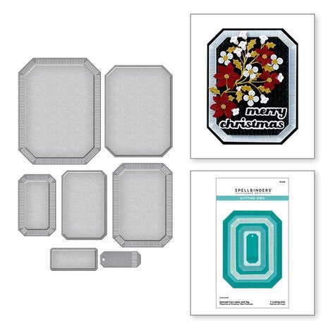 Spellbinders Home for the Holidays Emerald Cut Labels and Tag Dies (S5-641)