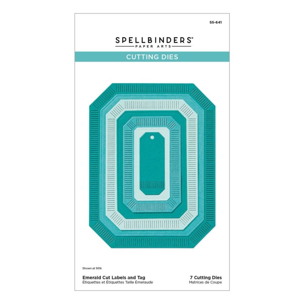 Spellbinders Home for the Holidays Emerald Cut Labels and Tag Dies (S5-641)