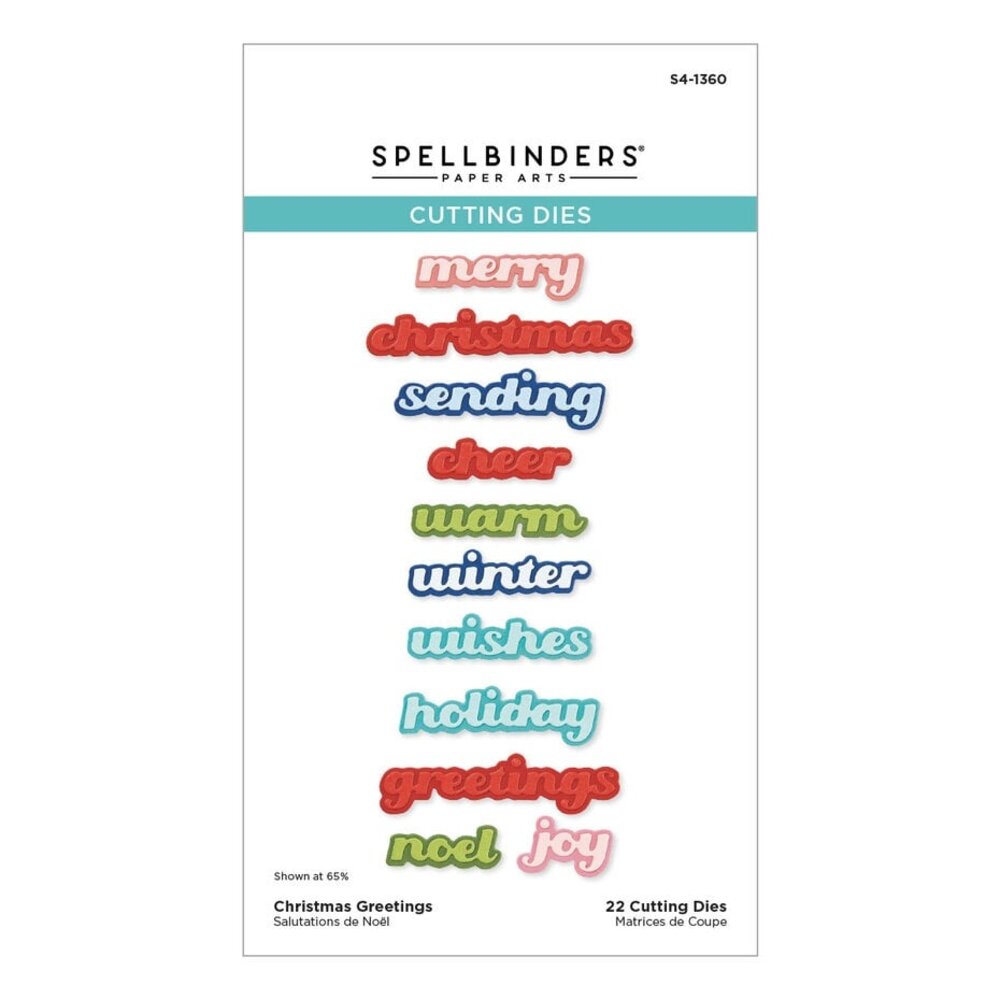 Spellbinders Home for the Holidays Christmas Greetings Dies (S4-1360)