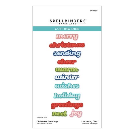 Spellbinders Home for the Holidays Christmas Greetings Dies (S4-1360)