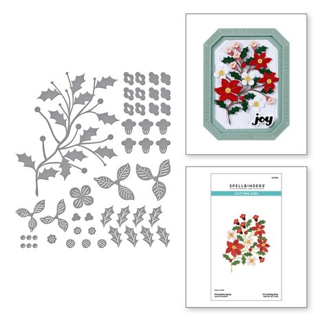 Spellbinders Home for the Holidays Poinsettia Spray Dies (S4-1366)