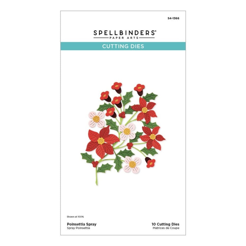 Spellbinders Home for the Holidays Poinsettia Spray Dies (S4-1366)