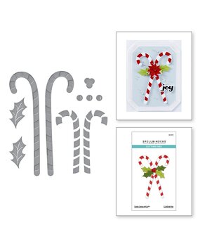 Spellbinders Home for the Holidays Candy Canes and Holly Dies (S4-1373) Spellbinders Home for the Holidays Candy Canes and Holly Dies (S4-1373)
