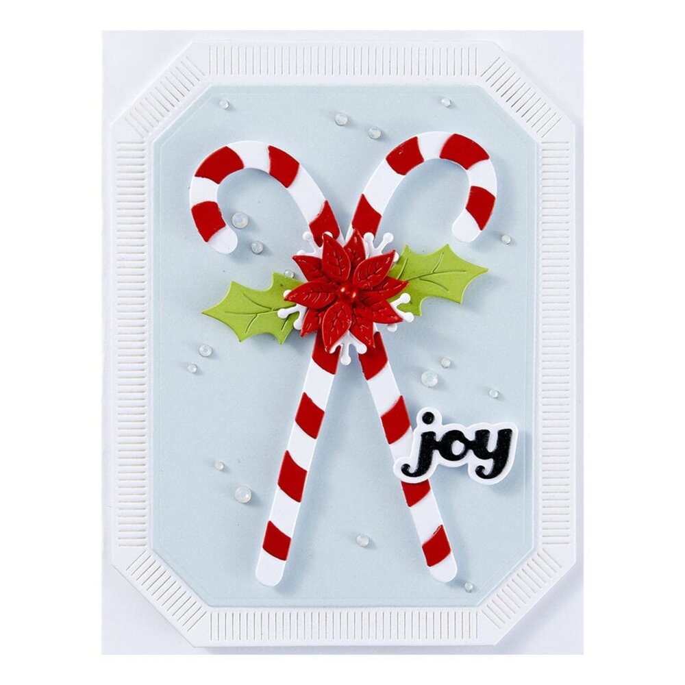 Spellbinders Home for the Holidays Candy Canes and Holly Dies (S4-1373) Spellbinders Home for the Holidays Candy Canes and Holly Dies (S4-1373)