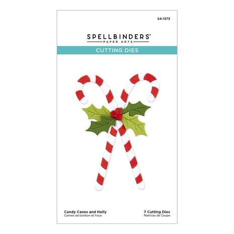 Spellbinders Home for the Holidays Candy Canes and Holly Dies (S4-1373) Spellbinders Home for the Holidays Candy Canes and Holly Dies (S4-1373)