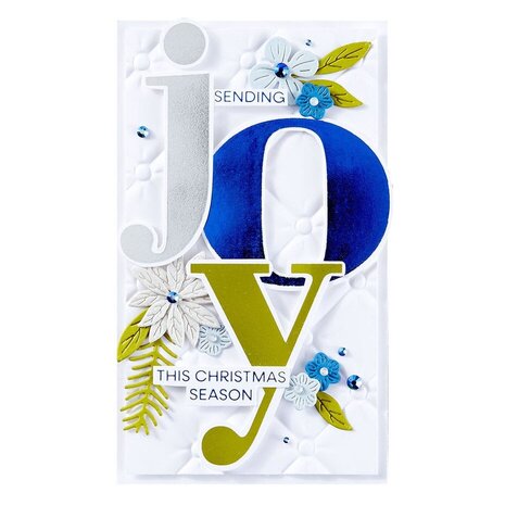 Spellbinders Home for the Holidays Color Mix Joy Registration Press Plates (BPR-014) Spellbinders Home for the Holidays Color Mix Joy Registration Press Plates (BPR-014)