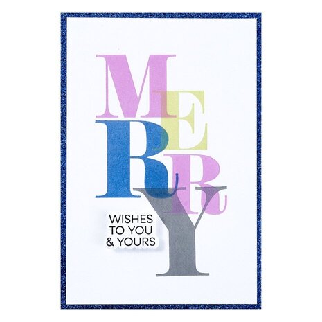 Spellbinders Home for the Holidays Color Mix Merry Registration Press Plates & Die Set (BPR-016)
