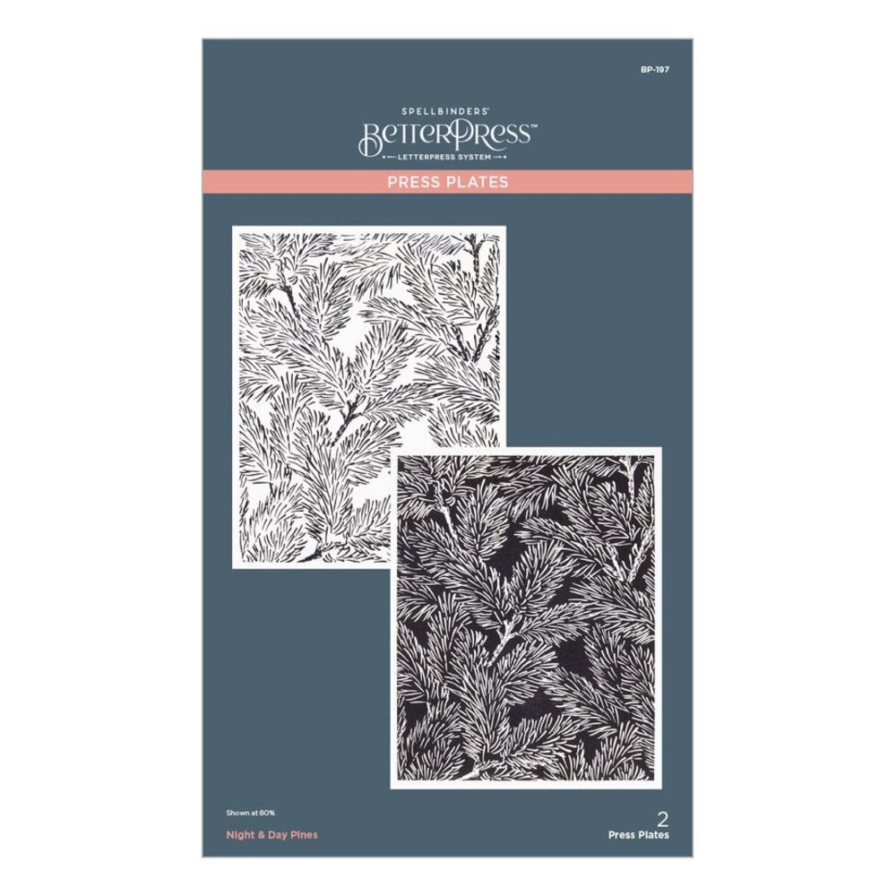 Spellbinders Home for the Holidays Night & Day Pines Press Plates (BP-197) Spellbinders Home for the Holidays Night & Day Pines Press Plates (BP-197)
