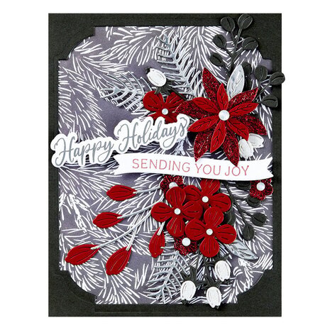 Spellbinders Home for the Holidays Sending Joy Sentiments Press Plate & Die Set (BP-204) Spellbinders Home for the Holidays Sending Joy Sentiments Press Plate & Die Set (BP-204)