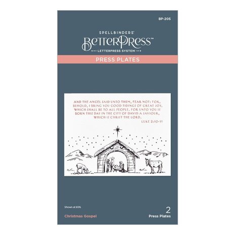 Spellbinders Home for the Holidays Christmas Gospel Press Plates (BP-205)