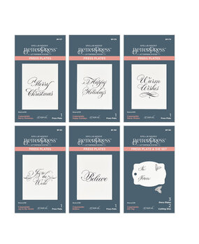 Spellbinders Copperplate Holiday Sentiments BetterPress Plates Bundle (BD-0861) Spellbinders Copperplate Holiday Sentiments BetterPress Plates Bundle (BD-0861)