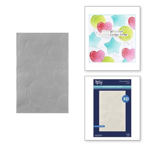 Spellbinders Birthday Bash Party Balloons 3D Embossing Folder (E3D-097) Spellbinders Birthday Bash Party Balloons 3D Embossing Folder (E3D-097)